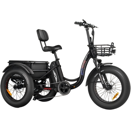 ADDMOTOR TRIKETAN M-330 Electric Trike for Adults. 750W Rear Motor Electric Tricycle. 450lbs. 48V 20Ah 85MI 3 Wheel Electric Bike for Seniors. Fat Tire E-Trike with Parking Brake & Differential