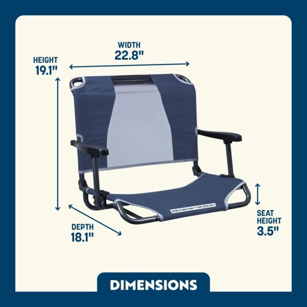 Big Comfort Stadium Chair™ with Armrests - Image 36