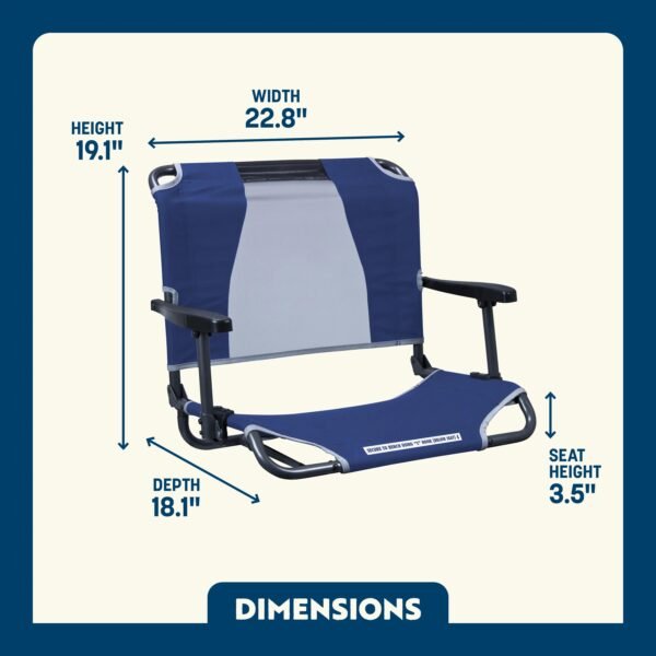Big Comfort Stadium Chair™ with Armrests - Image 26