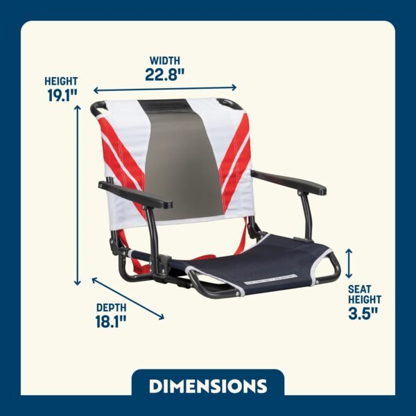 Big Comfort Stadium Chair™ with Armrests - Image 7