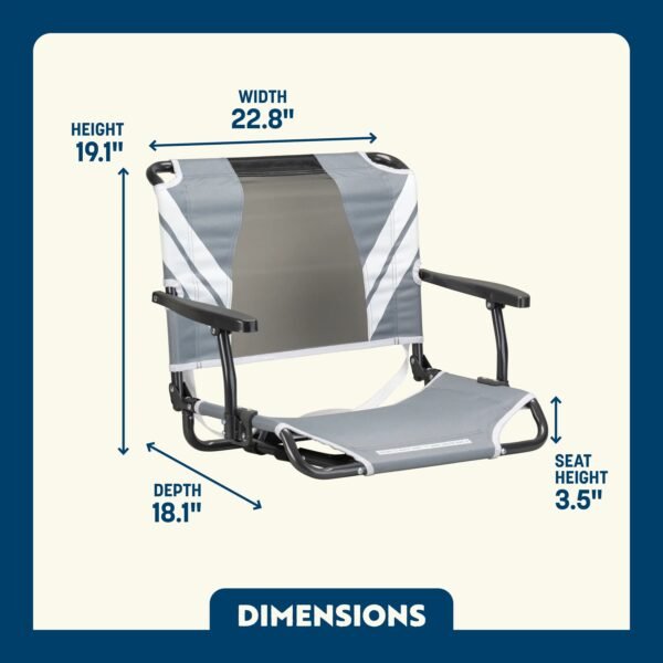 Big Comfort Stadium Chair™ with Armrests - Image 48